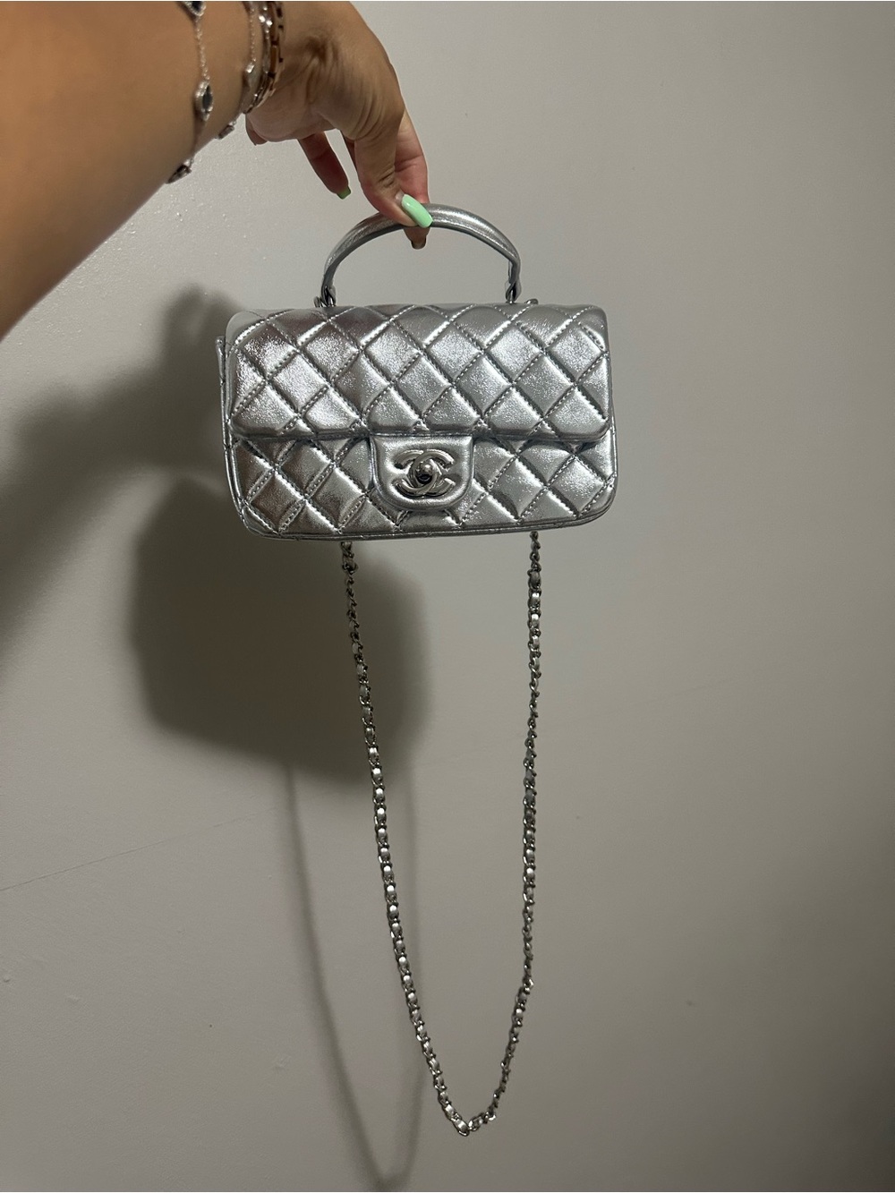 “CC” Metallic Bag - Picture 2 of 6